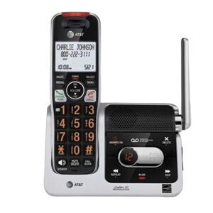 AT&T Handset Cordless Phone Docking Station Answering System CRL82212 Big Number